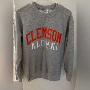 Gildan Gray Clemson Alumni Crewneck Sweater